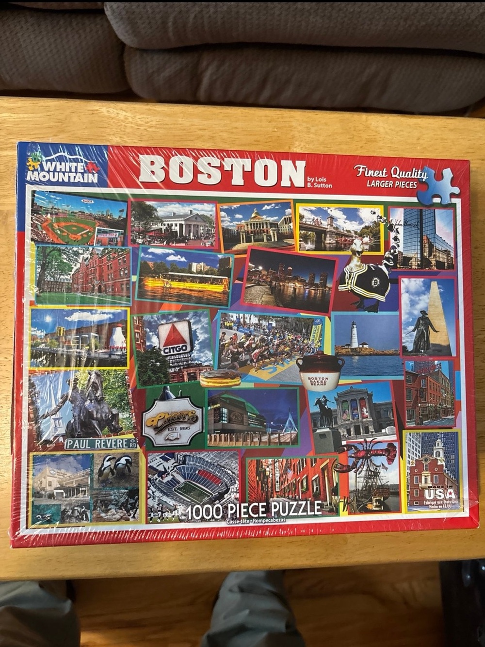Brand New White Mountain “Boston” collage puzzle sealed